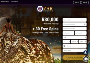 ZARCasino online casino South Africa