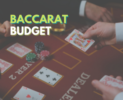 baccarat budget text with casino table background